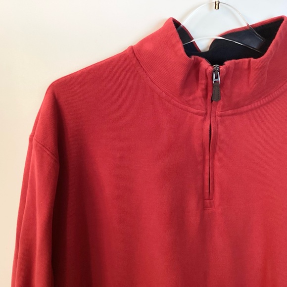 Polo Ralph Lauren Estate Rib 1/4 Zip Pullover - Red - XXL - Picture 2 of 6